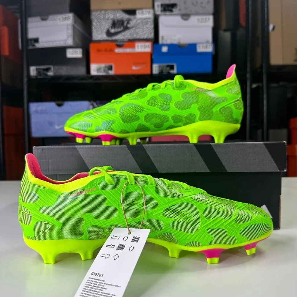 Adidas Men's Predator League FG Gen Pre Cleats Size 12 Green/ Black ID0701